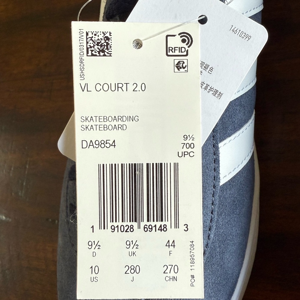 Adidas Men's Vl Court 2.0 Sneaker - Picture 2 of 9